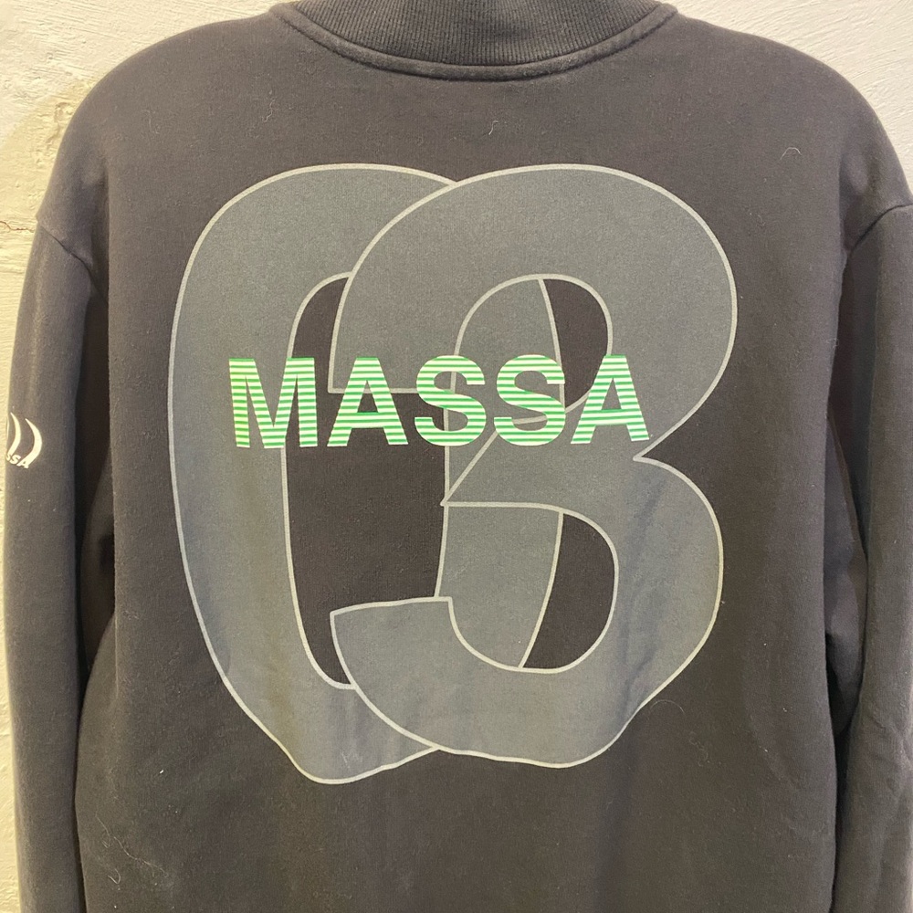 Puma Ferrari Felipe Massa Black Zip Up Sweatshirt with Official Ferrari Patch - Picture 9 of 14